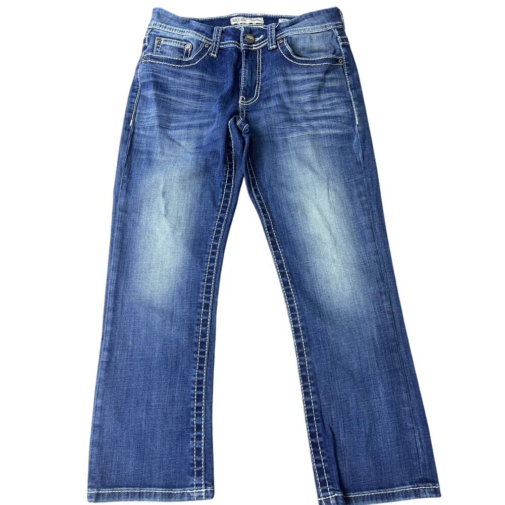 BKE Harper Crop Jeans Women’s Size 28 Dark Wash Straight Leg Mid Rise